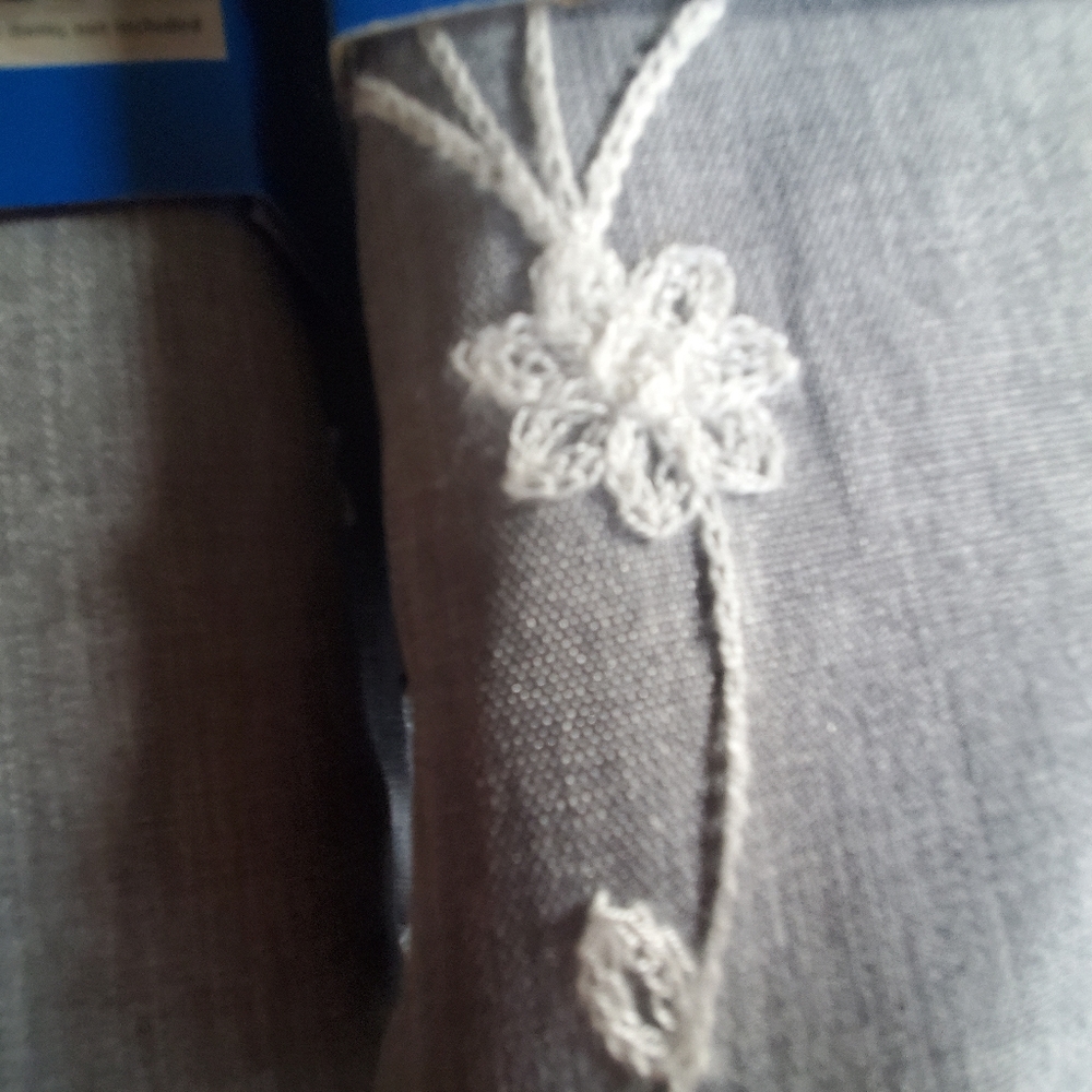 NWT 84 Inch Gray Embroidered Panel Curtains